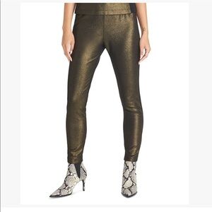 Rachel Rachel Roy Black Metallic Jake Leggings Size L
